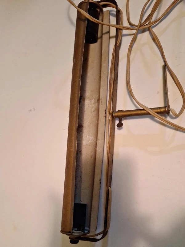 Vintage Fluorescent Tube Lamp Fixture