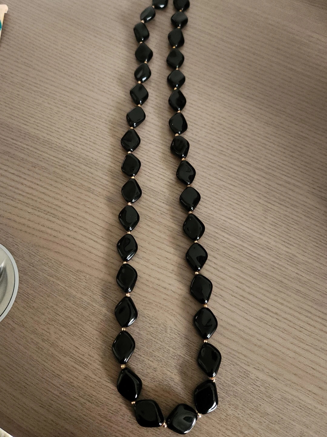 Black Beaded Necklace