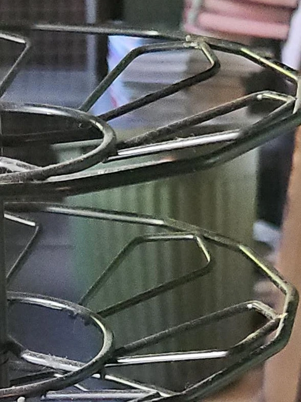 Black Metal 5-Tier Rotating Display Stand