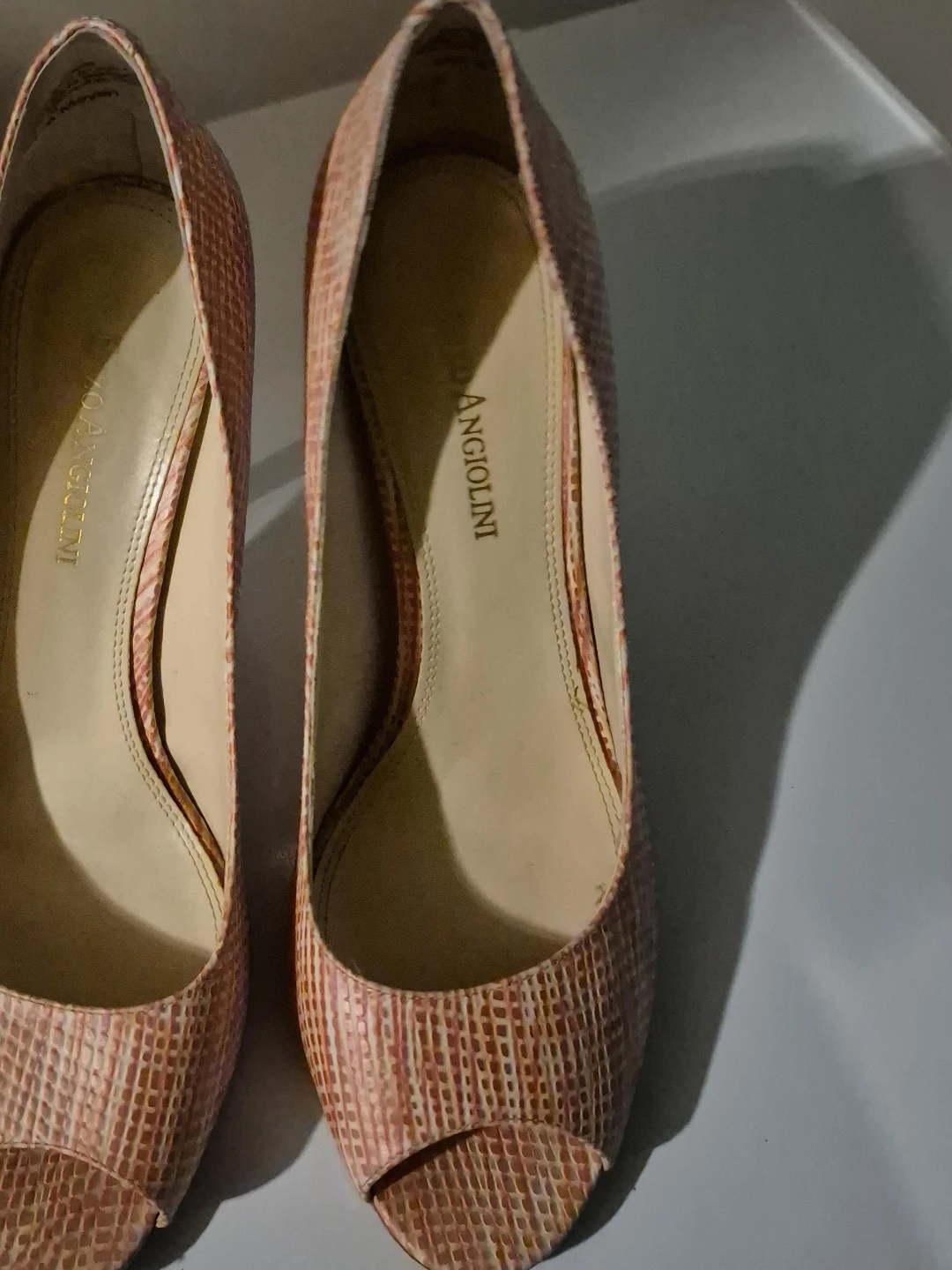 Enzo Angiolini Peep Toe Heels Size 8M - photo 2