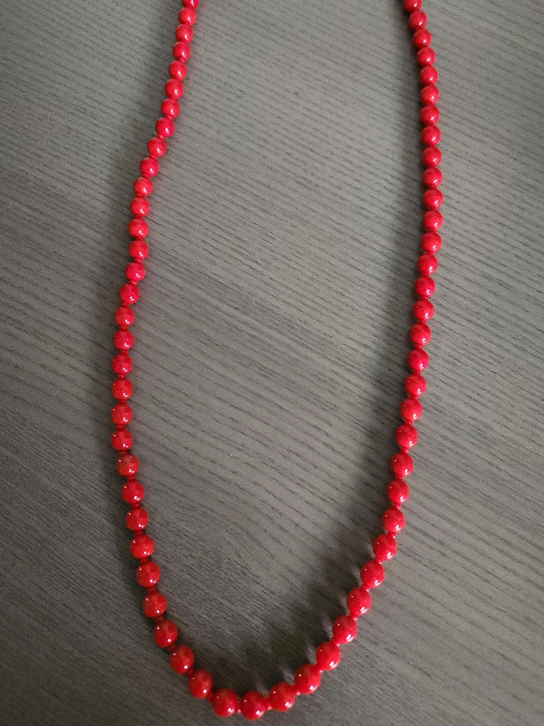 Red Beaded Necklace