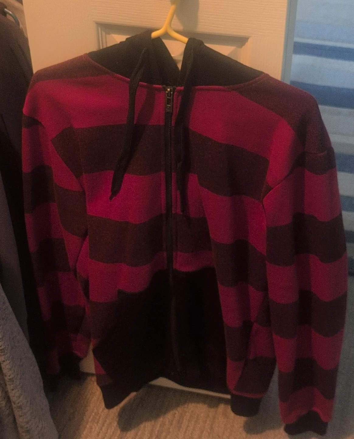 Striped Zip-Up Hoodie