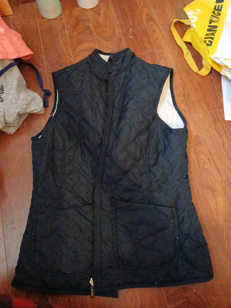 Black Quilted Vest