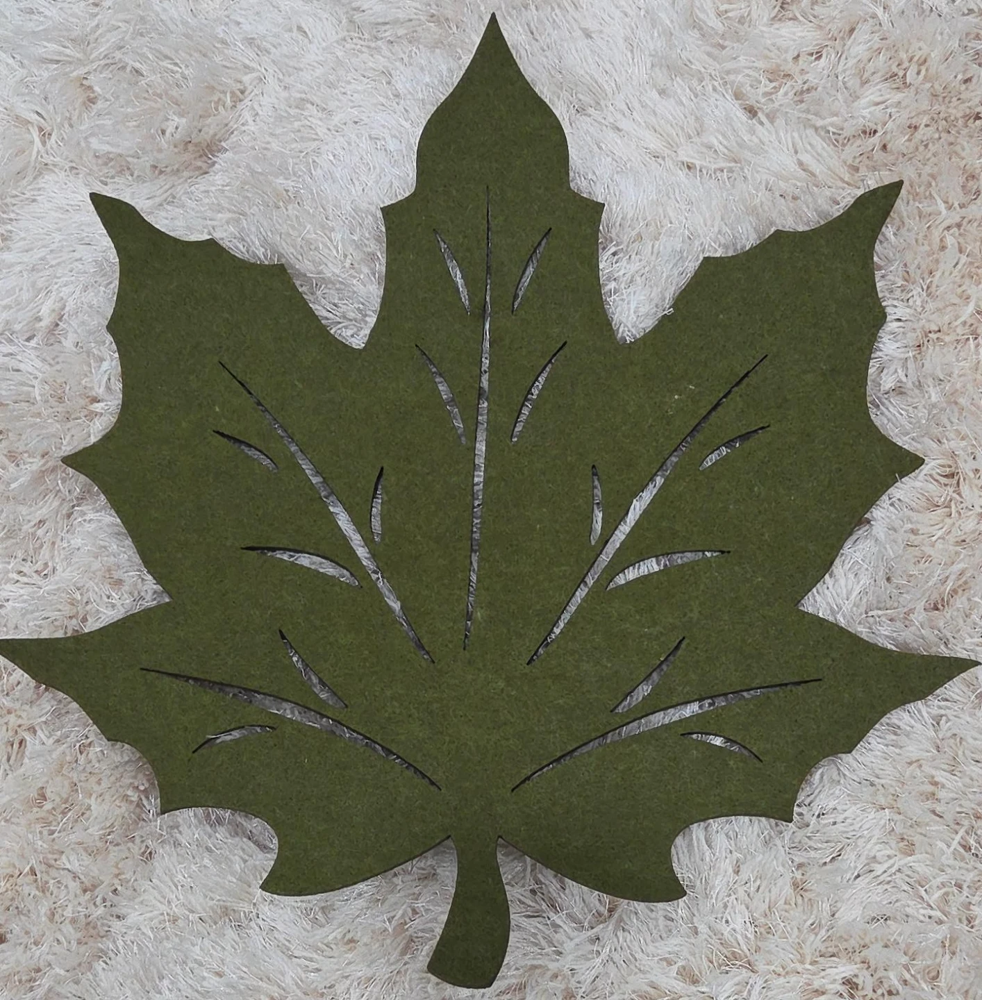 Green Maple Leaf Placemat 6 pieces