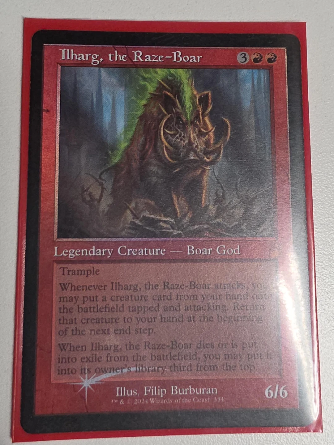 Ilharg, the Raze-Boar Magic Card
