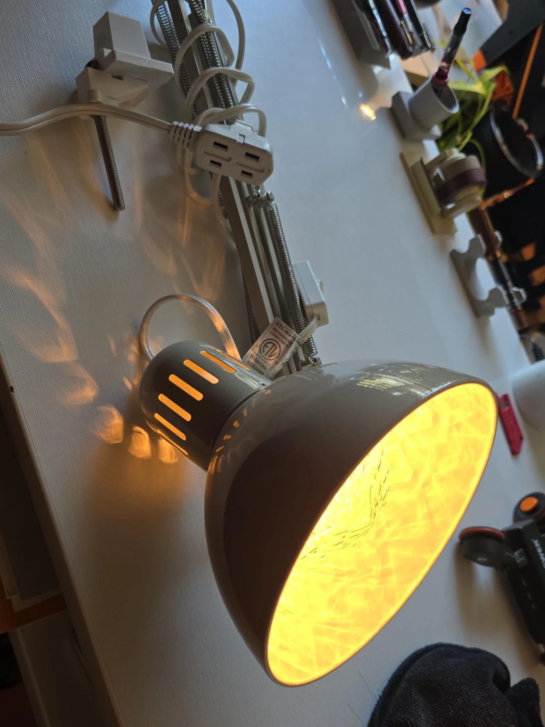 Adjustable Desk Lamp with Clamp Mount
