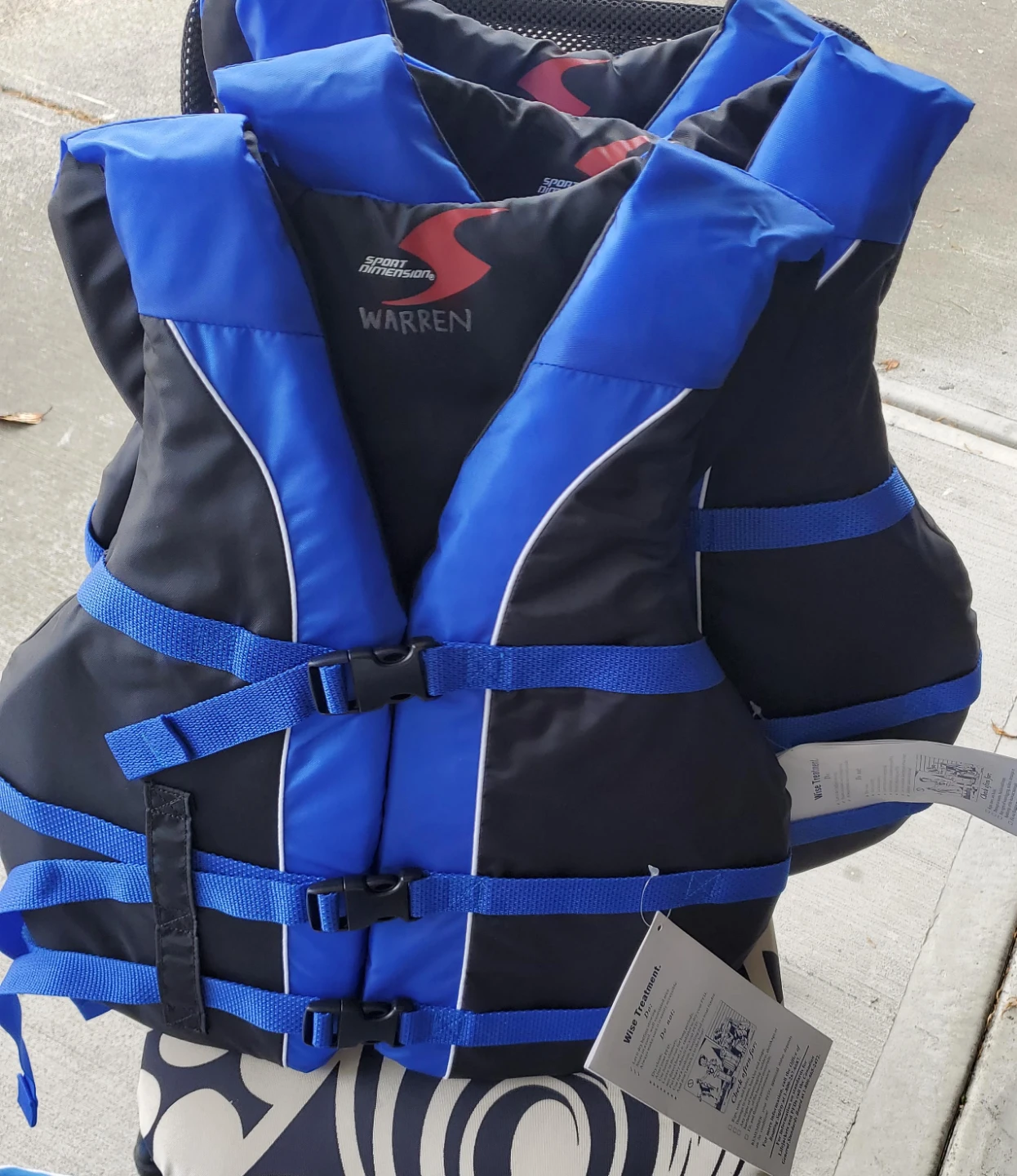 Sport Dimension PFD Adult Life Vests (3)