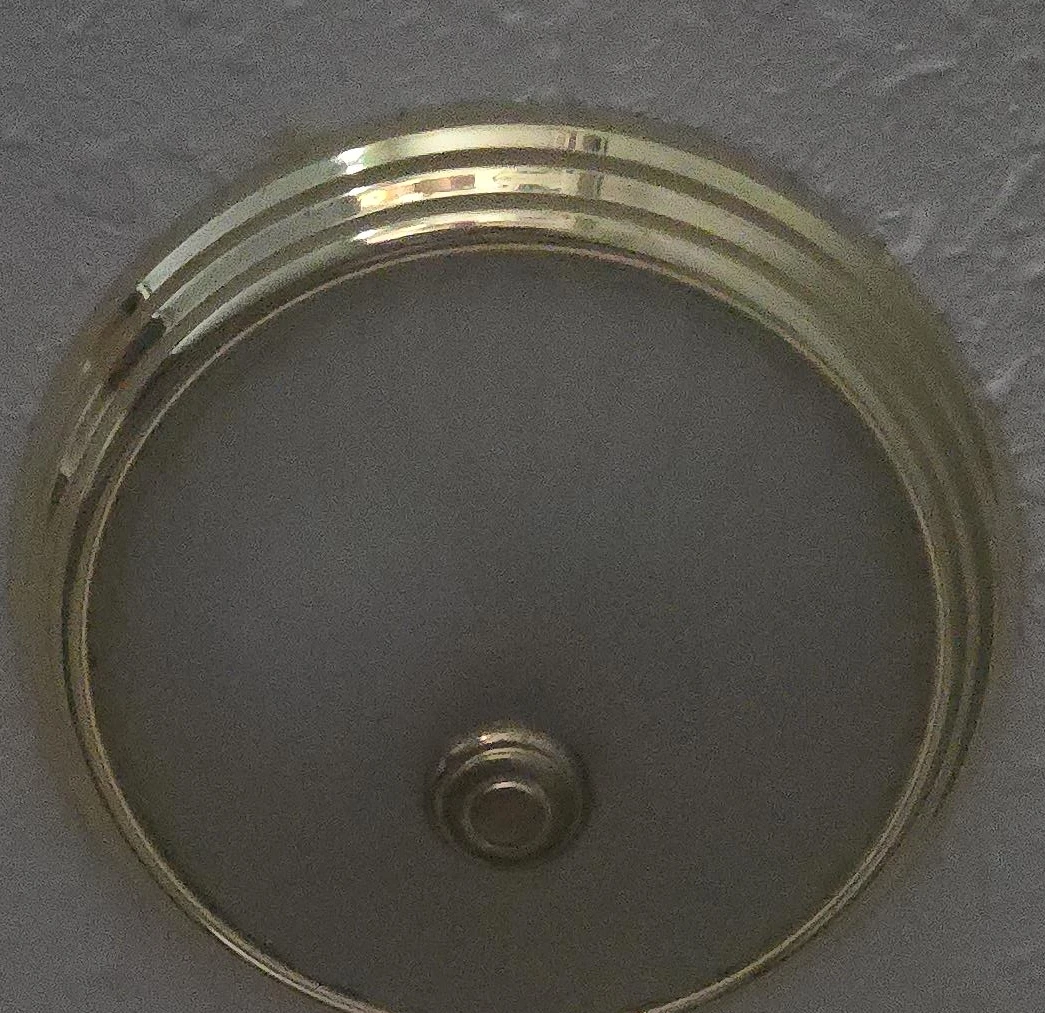 Brass Finish Flush Mount Ceiling Light and Matching fan