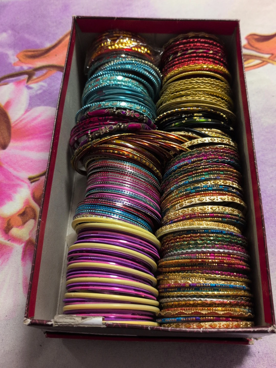 Assorted Multicoloured Bangle Set