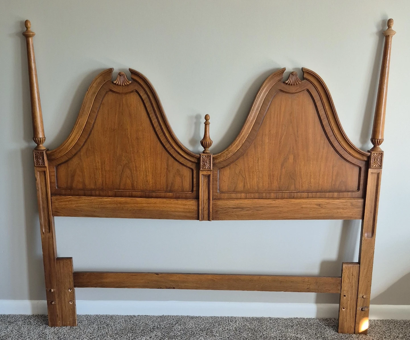 Vintage Wood Four Poster Headboard