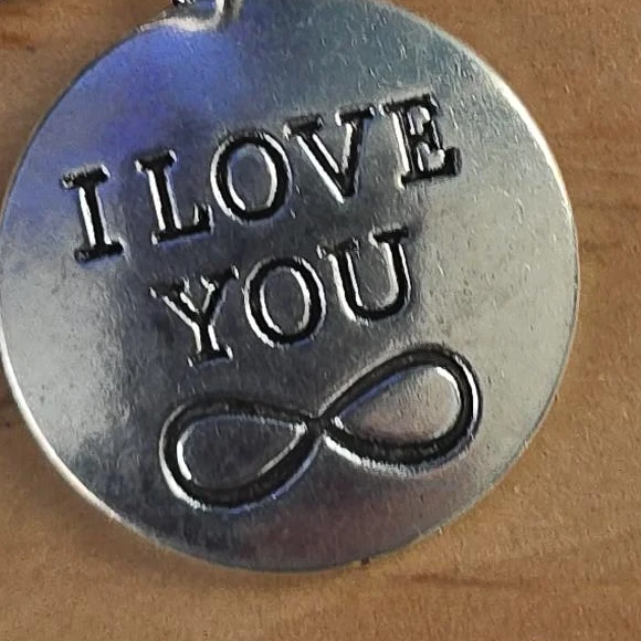 Keychain with "I Love You" and Infinity Symbol