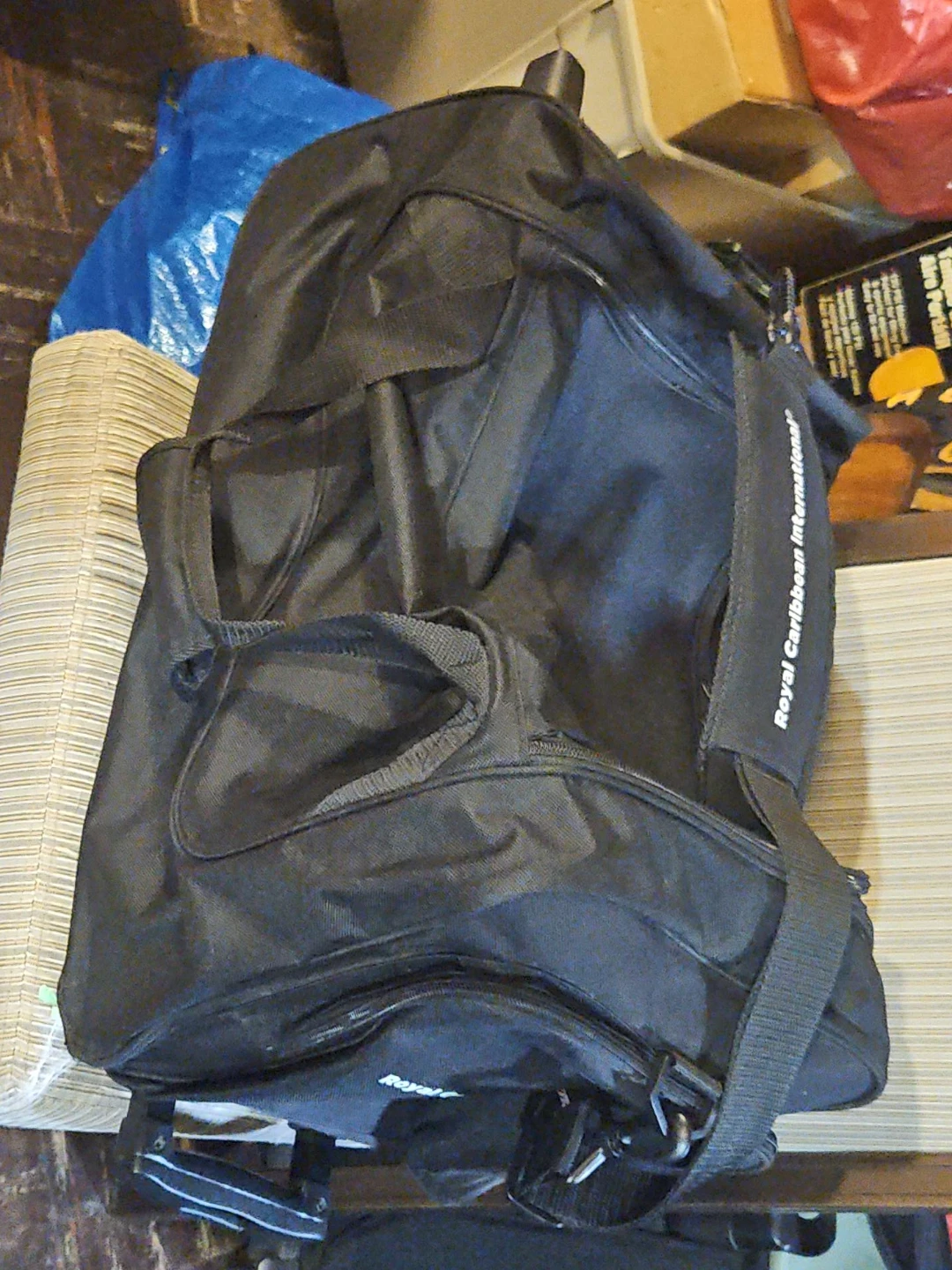 Royal Caribbean International Black Rolling Duffel Bag