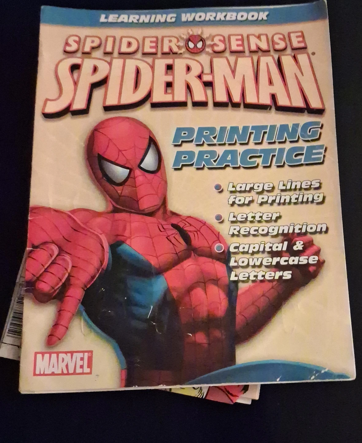 Spider-Man "Spider Sense" Printing Practice Learning Workbook