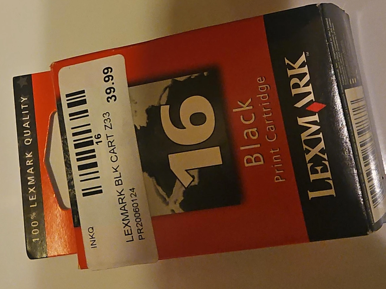 Lexmark 16 Black Print Cartridge