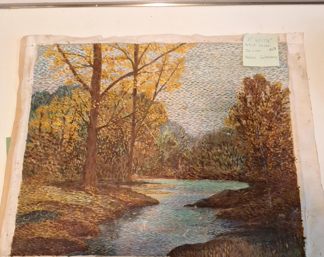 The River by Artist Kosta, Modern Contemporary