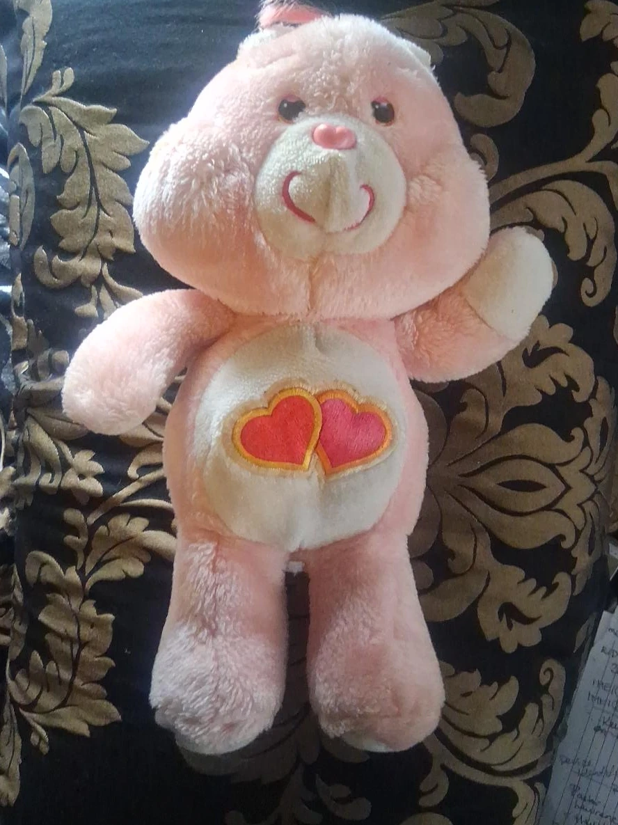 vintage Pink Care Bear Plush Toy