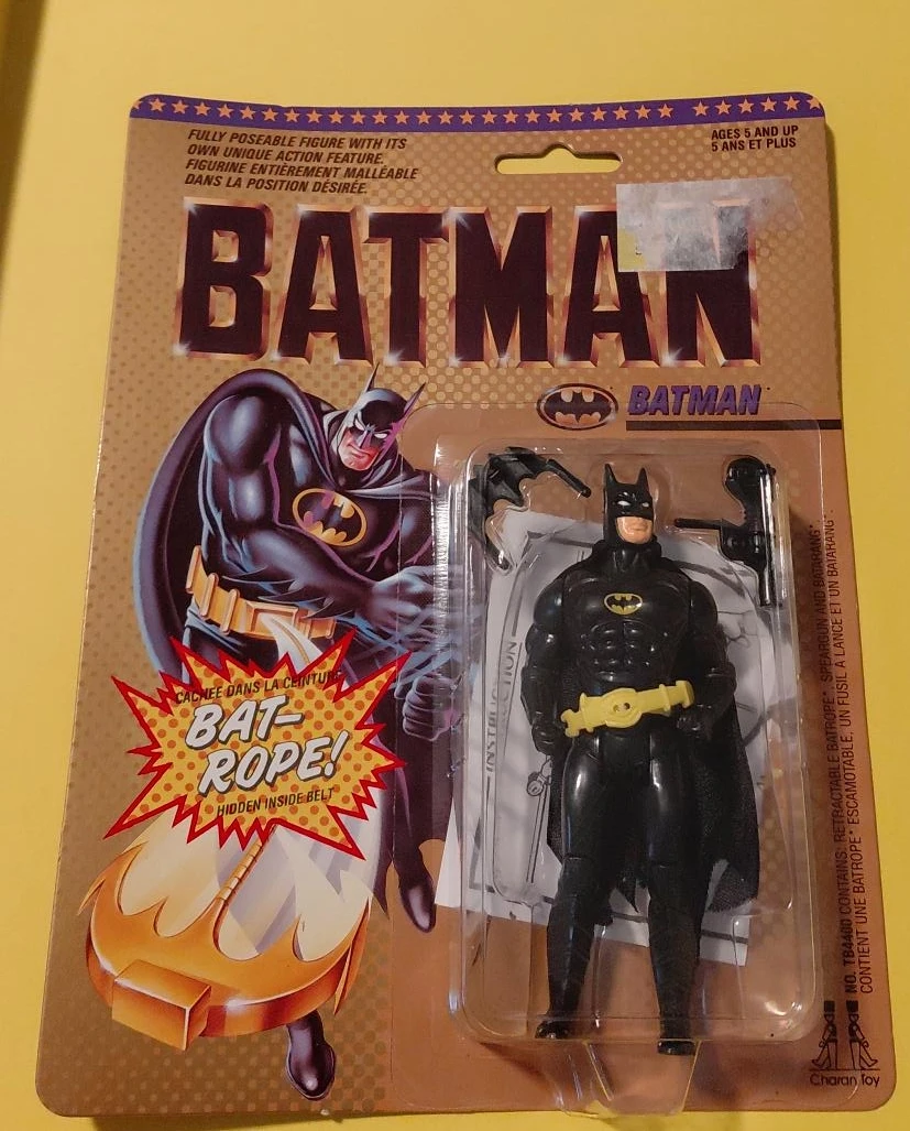 Two Kenner Batman Fully Poseable Action Figures 1989