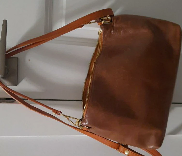 Brown Leather Crossbody Bag