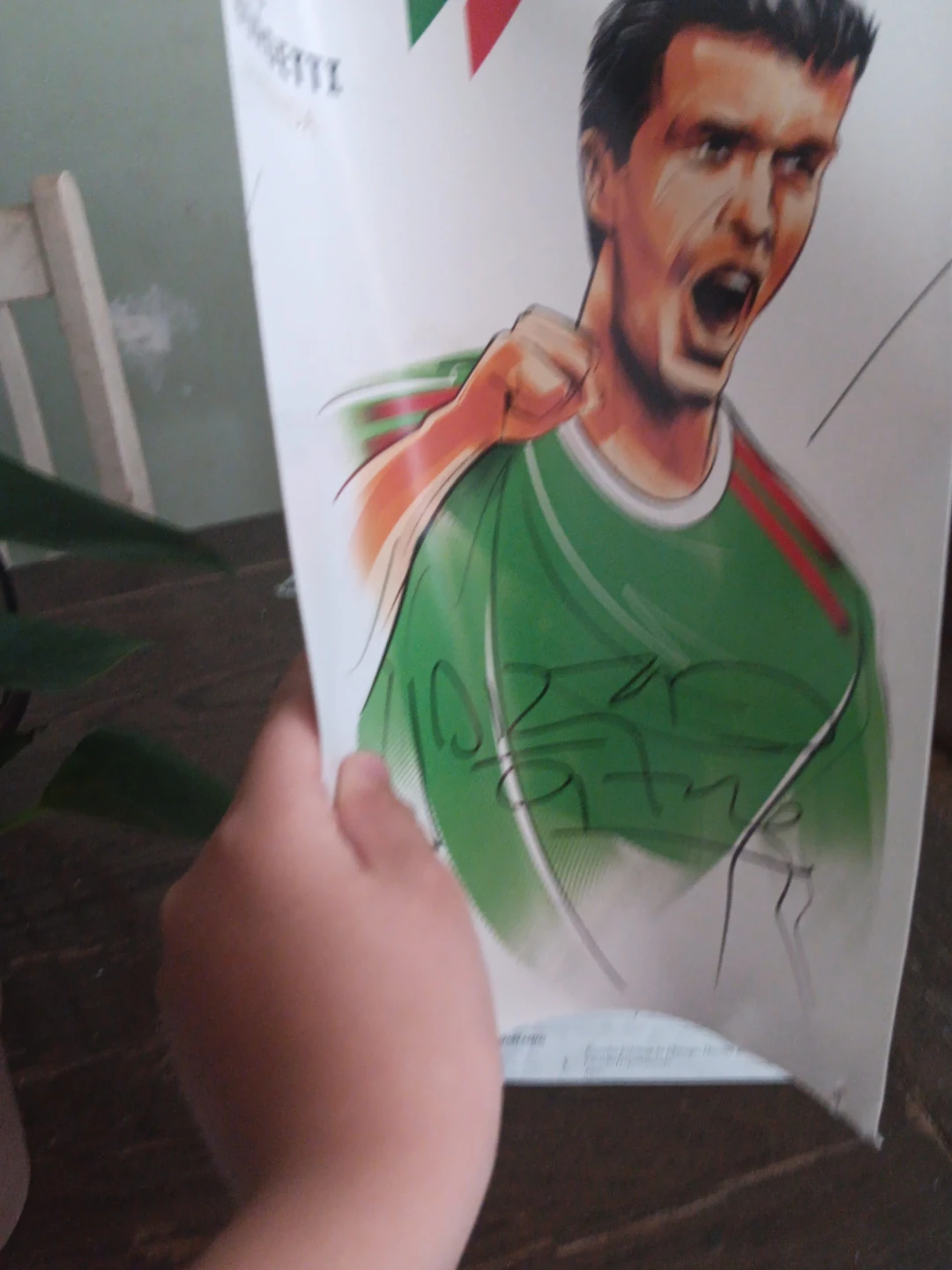 Signed Roberto Baggio Poster