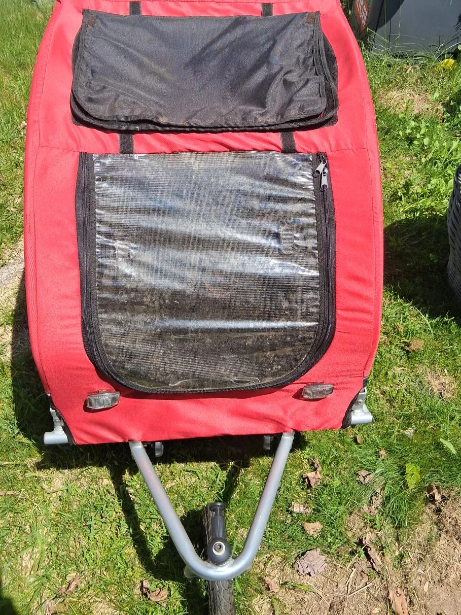 Red Child Trailer Stroller Attachment