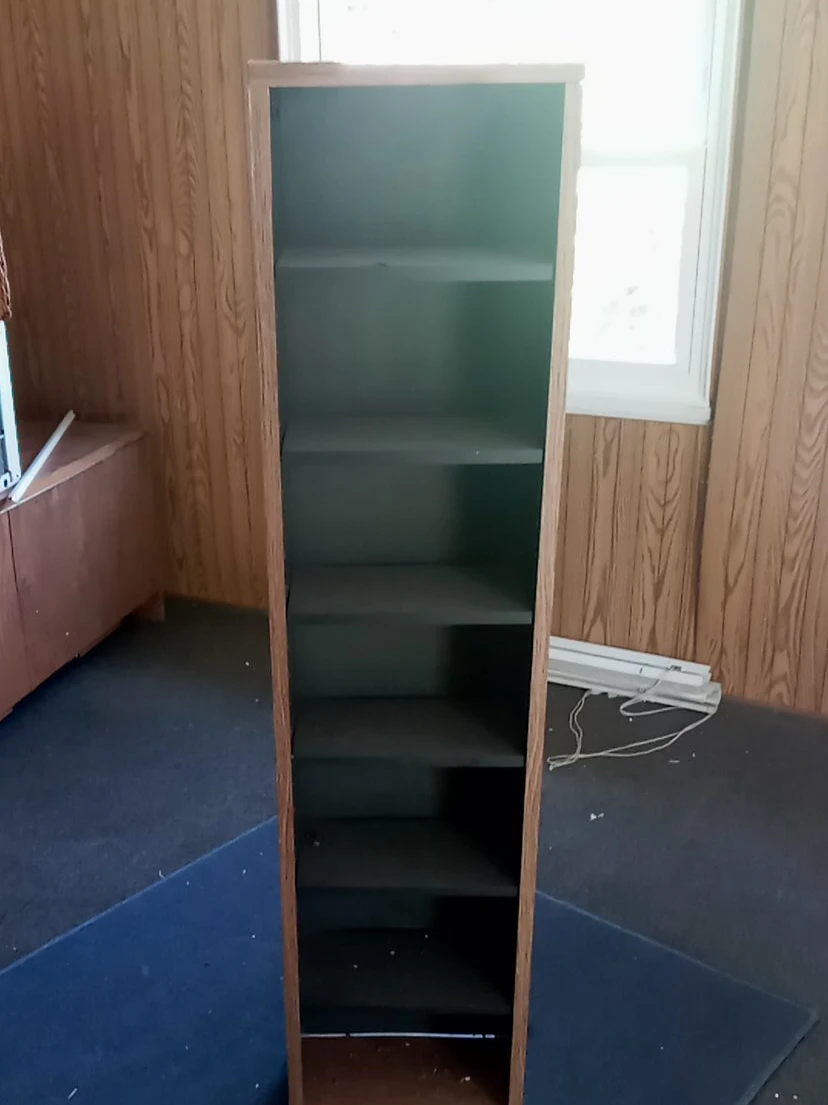 Tall Wooden Bookcase / Shelf Unit