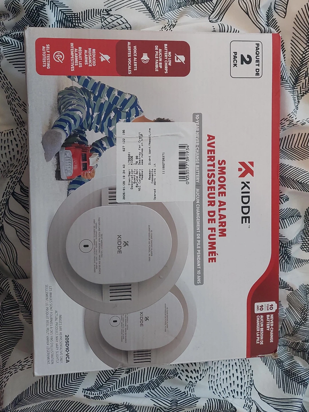 Kidde 2-Pack 10-Year Smoke Alarms