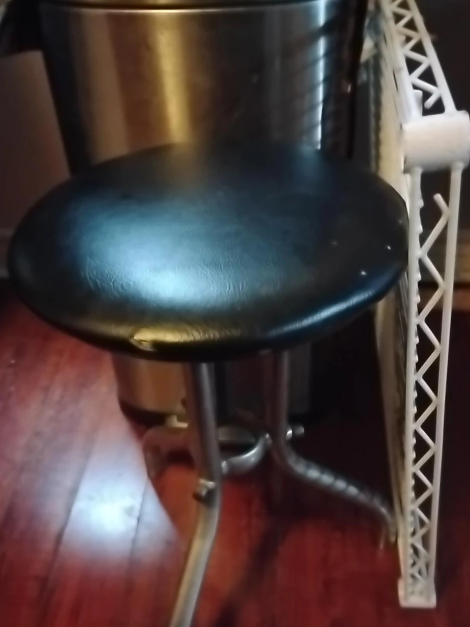 Vintage chrome drummers Stool