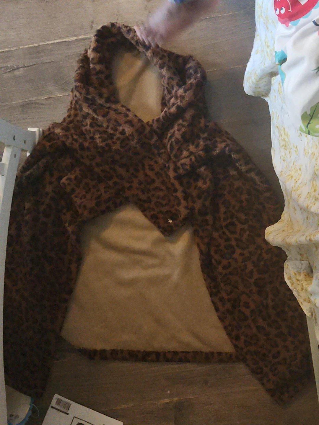 Leopard Print Hooded Blanket