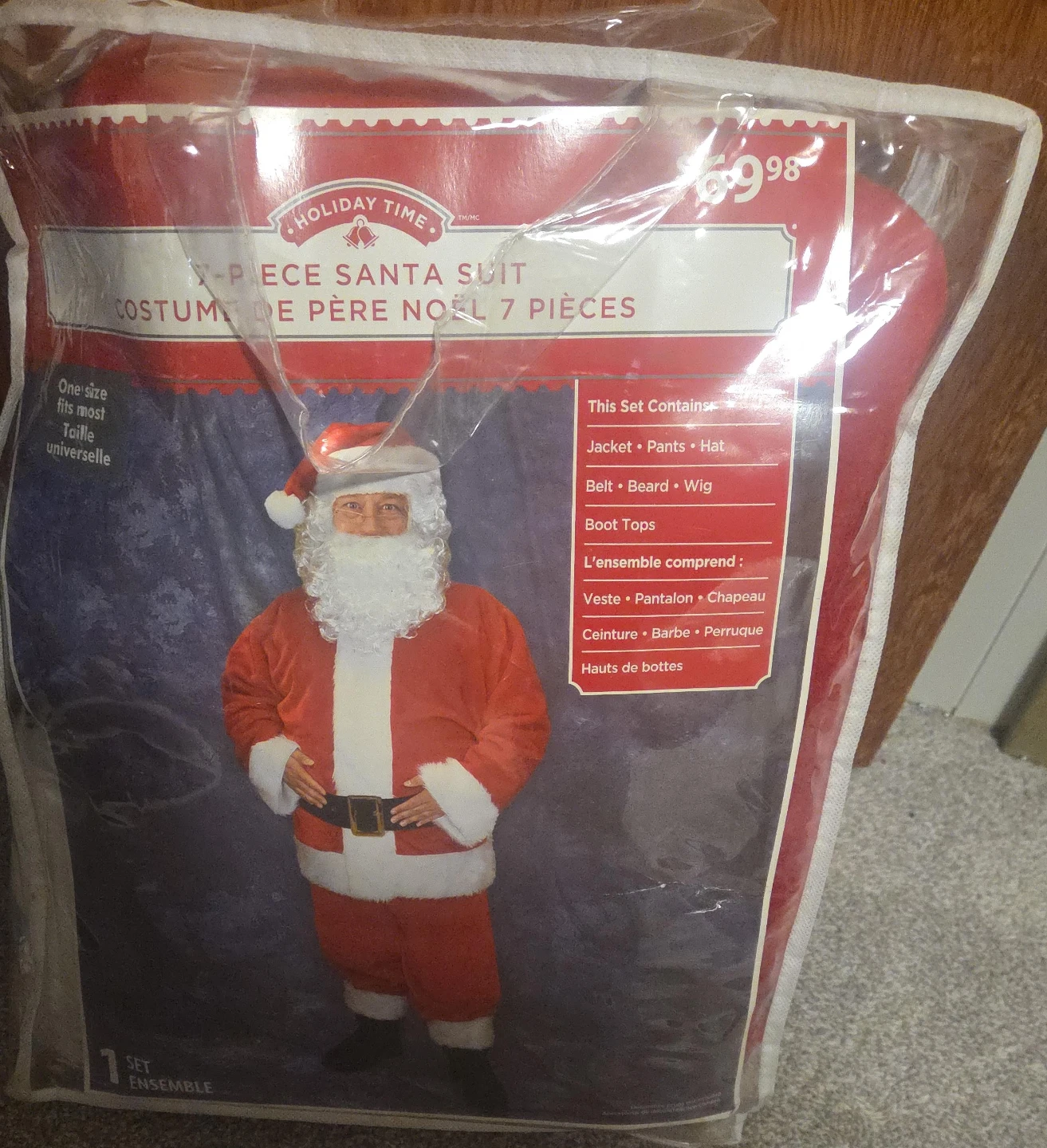 Holiday Time 7-Piece Santa Suit