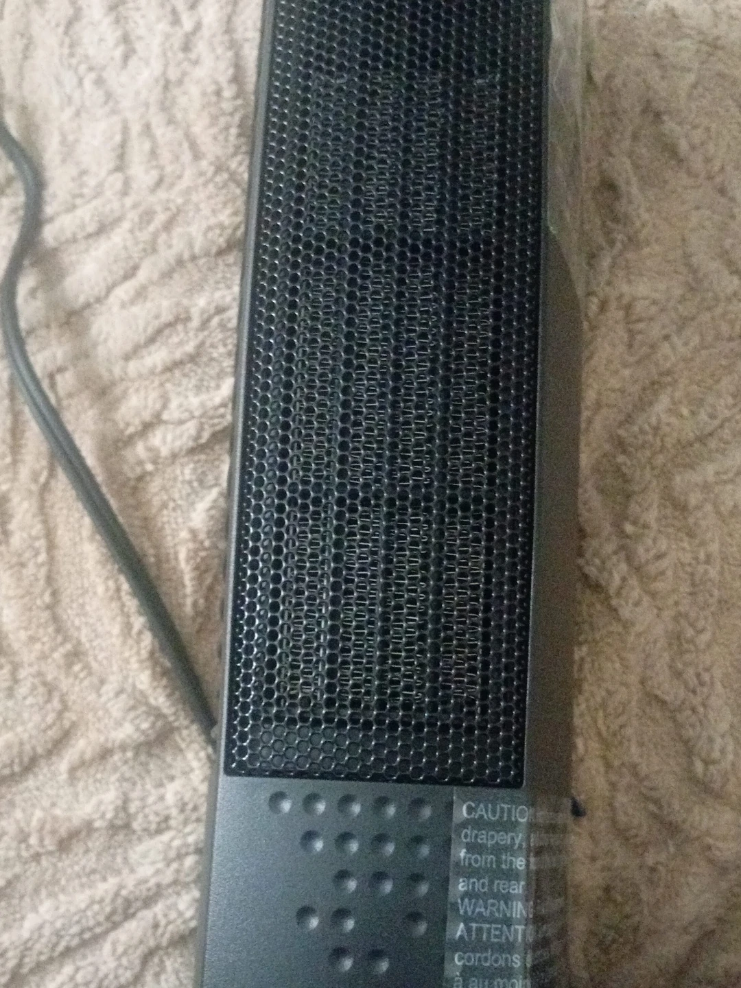 Black Portable Electric Heater