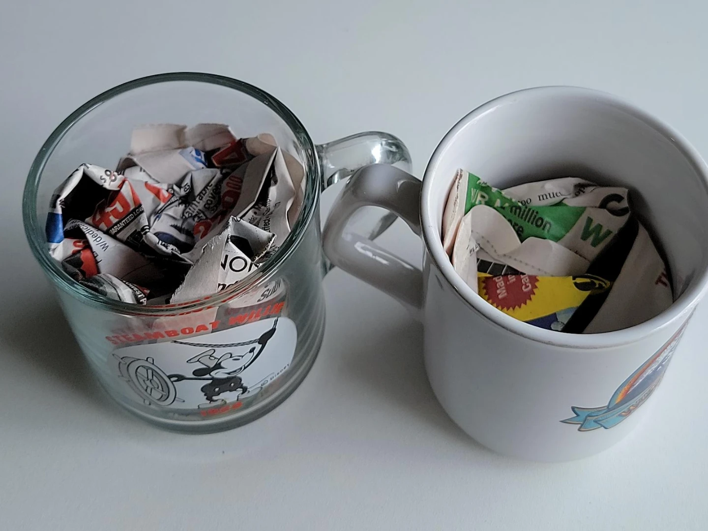 Steamboat Willie Glass Mug and Canada's Wonderland Mug