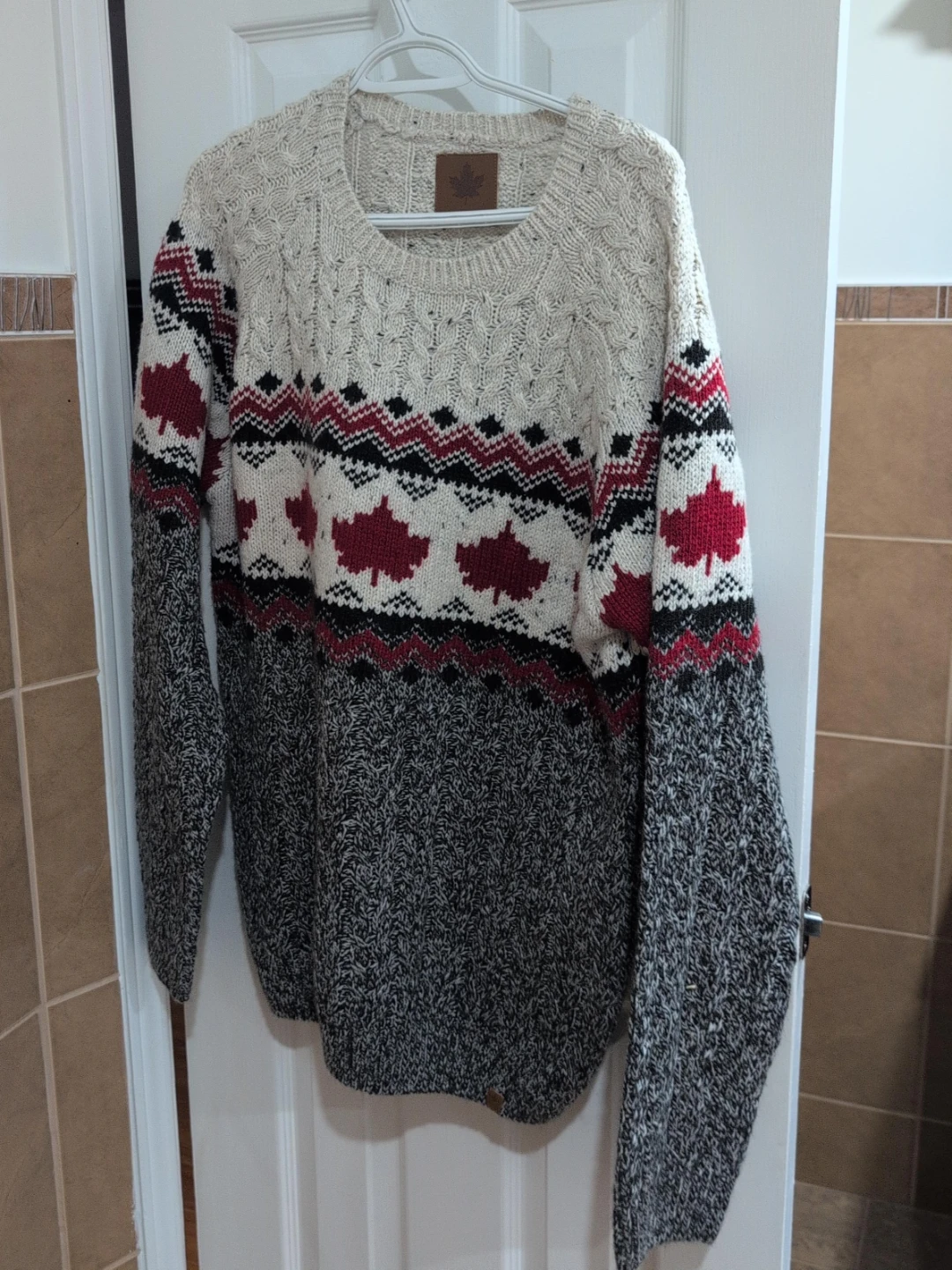 Canadian Maple Leaf Knit Sweater
