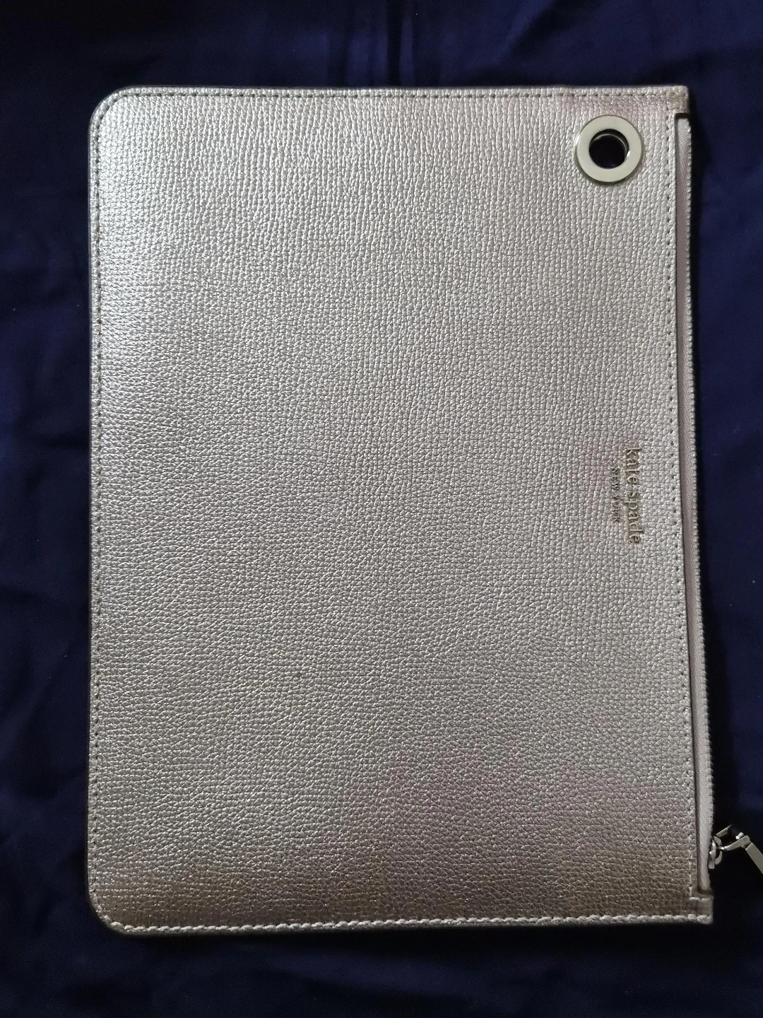 Kate Spade Silver Leather Tablet Case