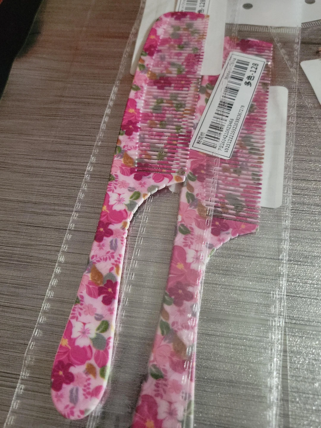 Pink Floral Comb Set - photo 2
