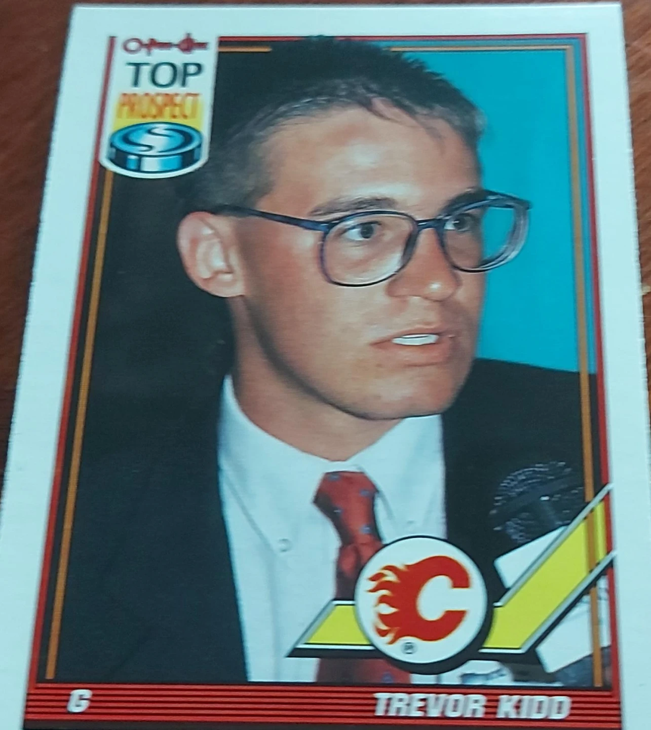 O-Pee-Chee Top Prospect Trevor Kidd Hockey Card