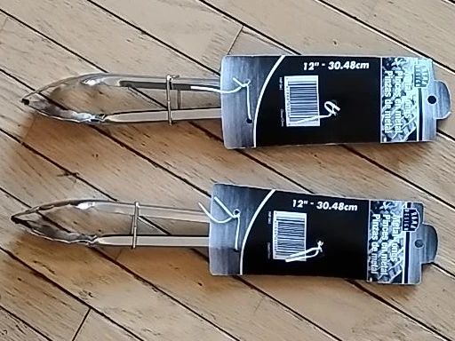 12" Metal Kitchen Tongs (Set of 2)