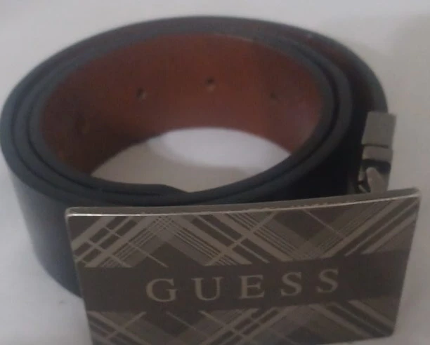 Guess Belt with Plaid Buckle