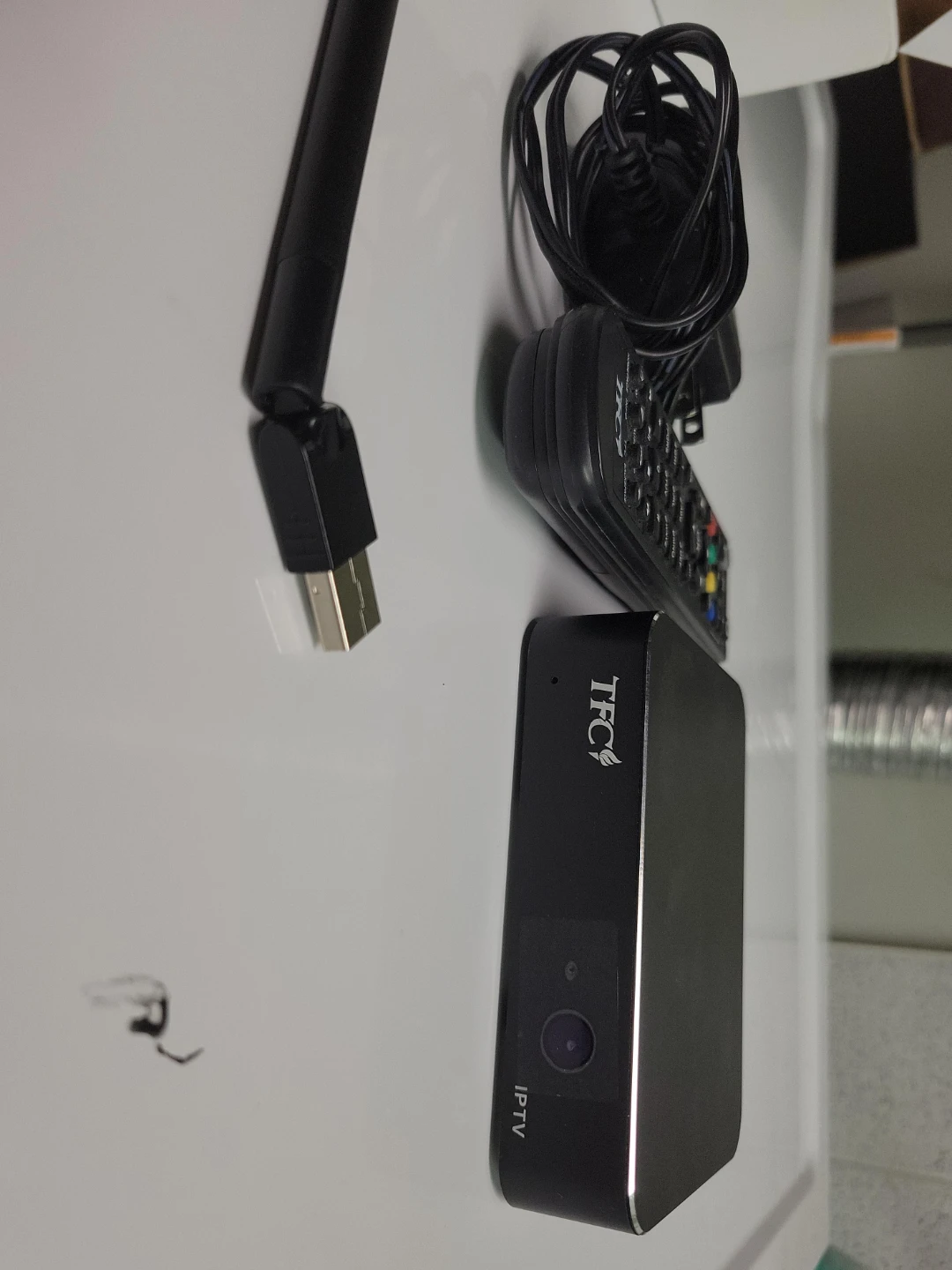 TFC IPTV Box with Remote and Accessories