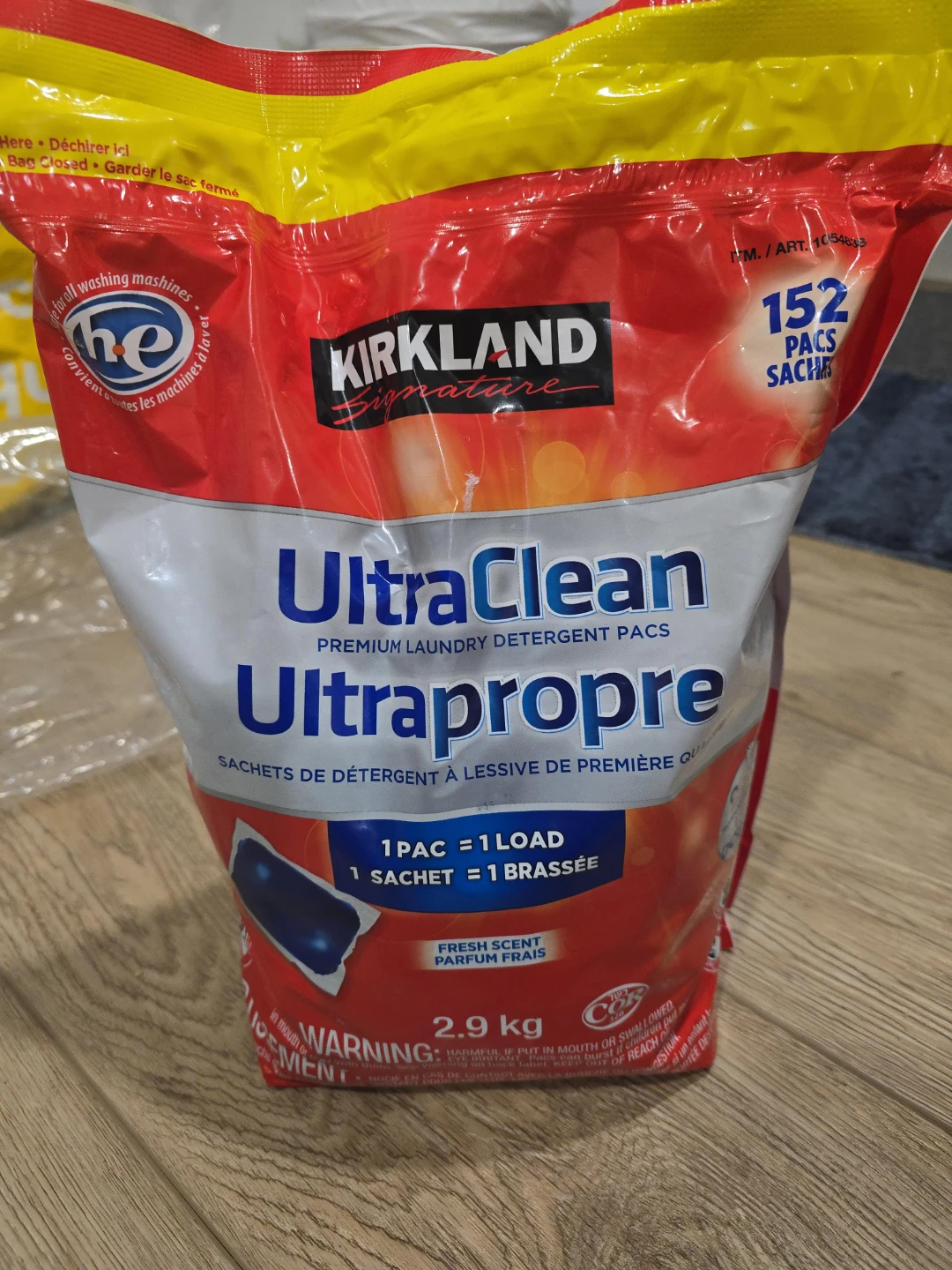 Kirkland Signature UltraClean Ultrapropre Laundry pacs