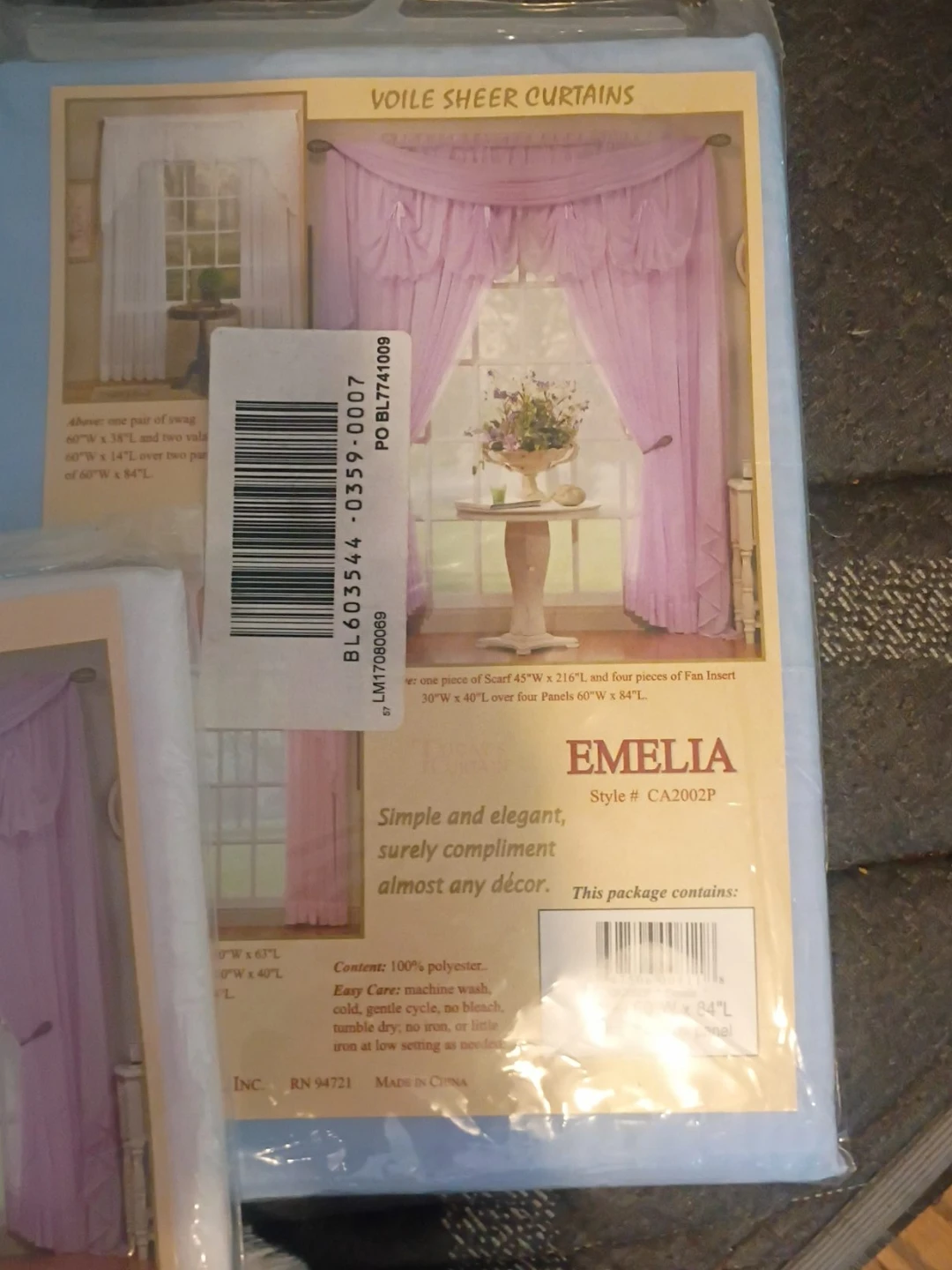 ⚽Emelia Voile Sheer Curtains CA2002P