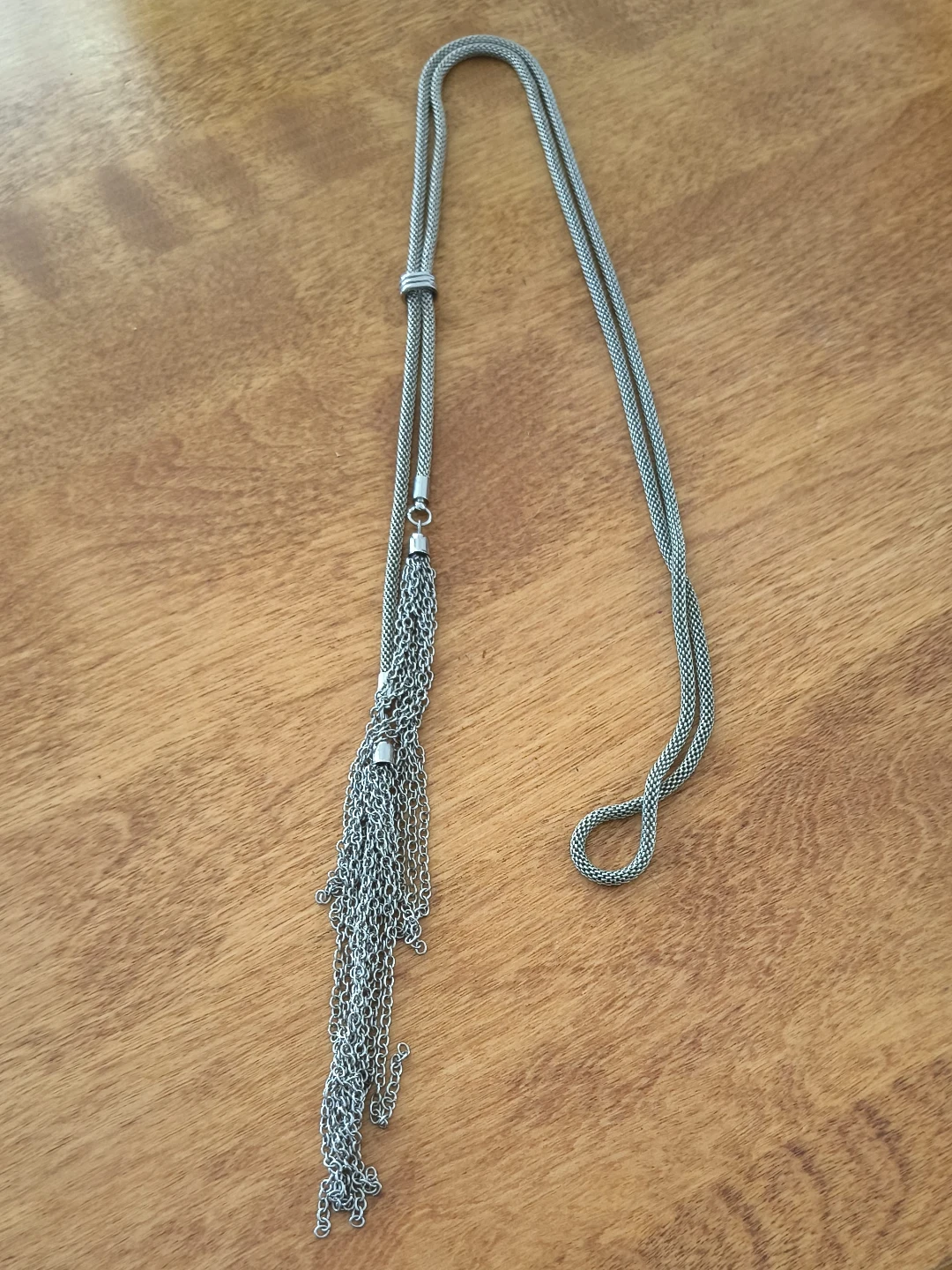 Light silver color metal  necklace