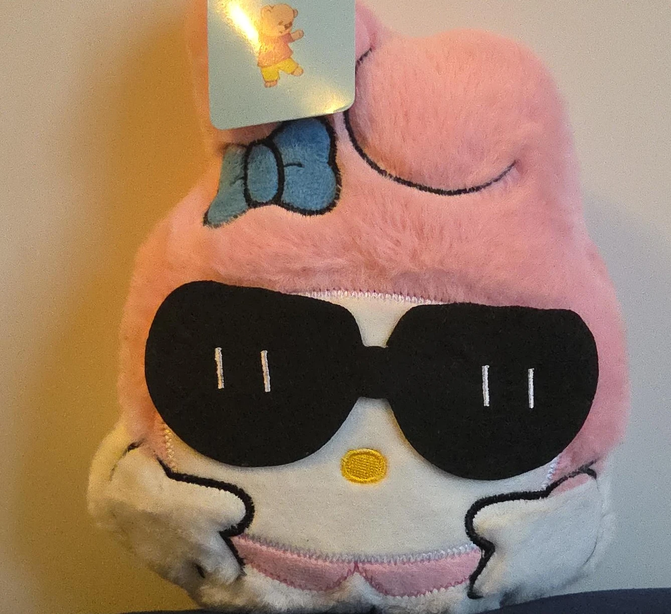 Pink My Melody Plush with Sunglasses