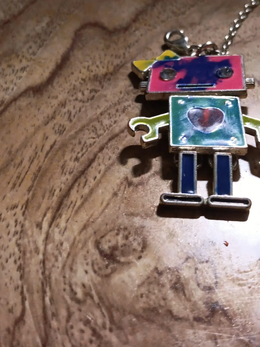 Robot Charm Necklace