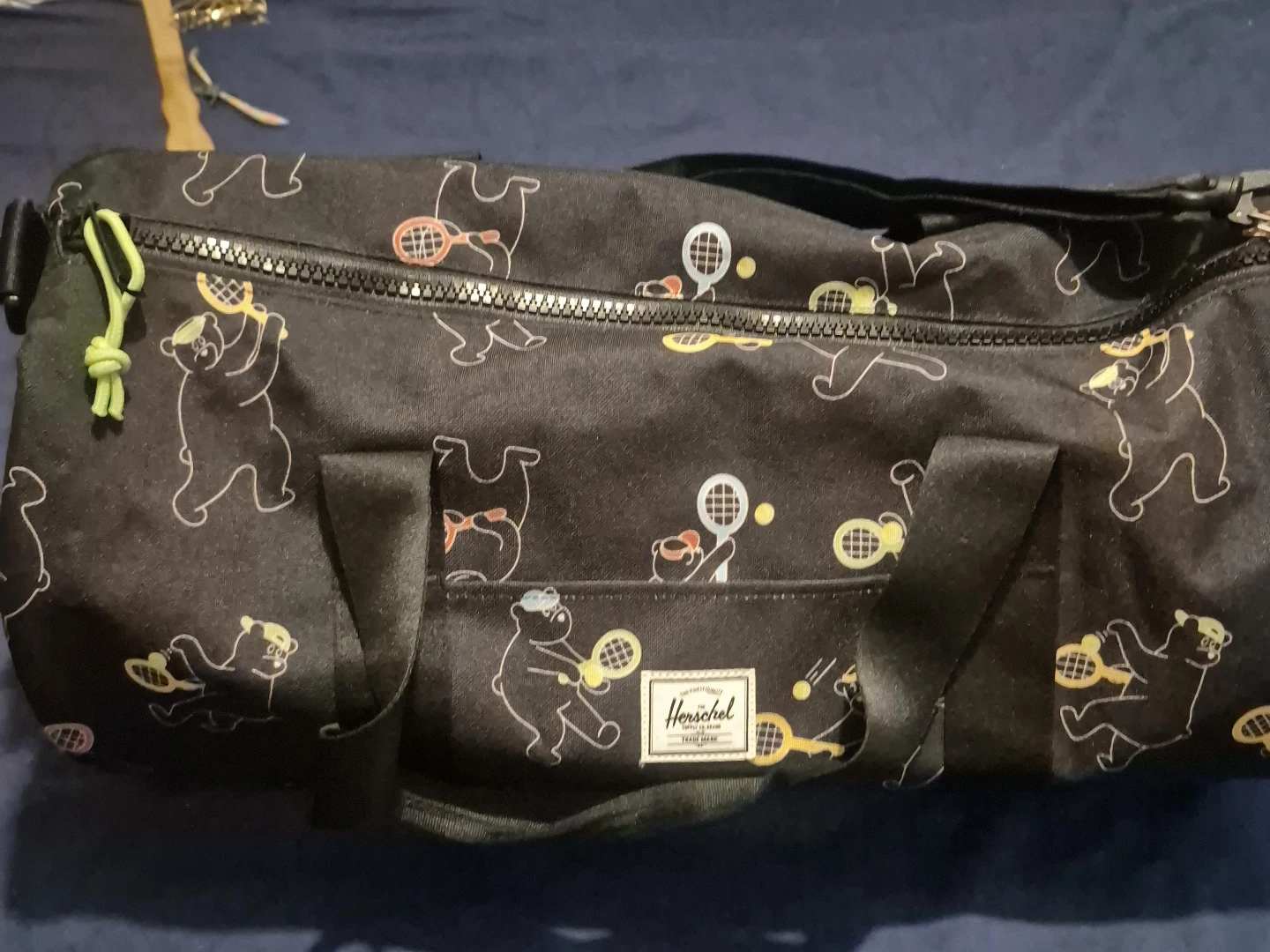 Herschel Novel Duffel Bag - Black Bear Tennis Print