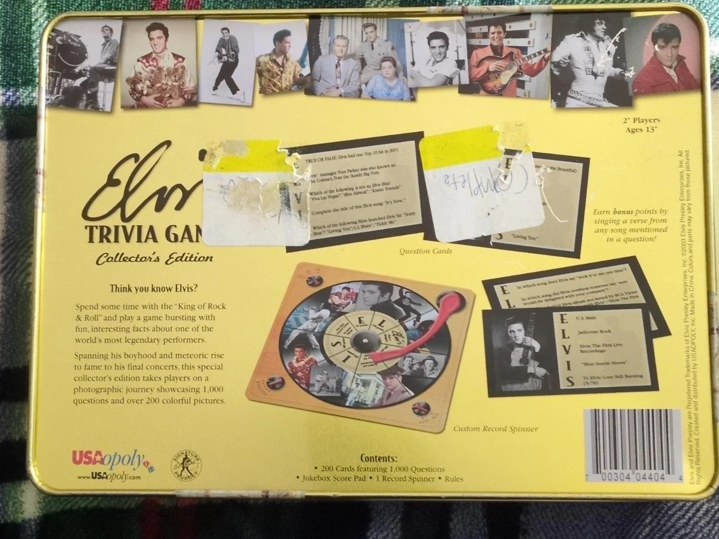 Elvis Trivia Game Collector's Edition