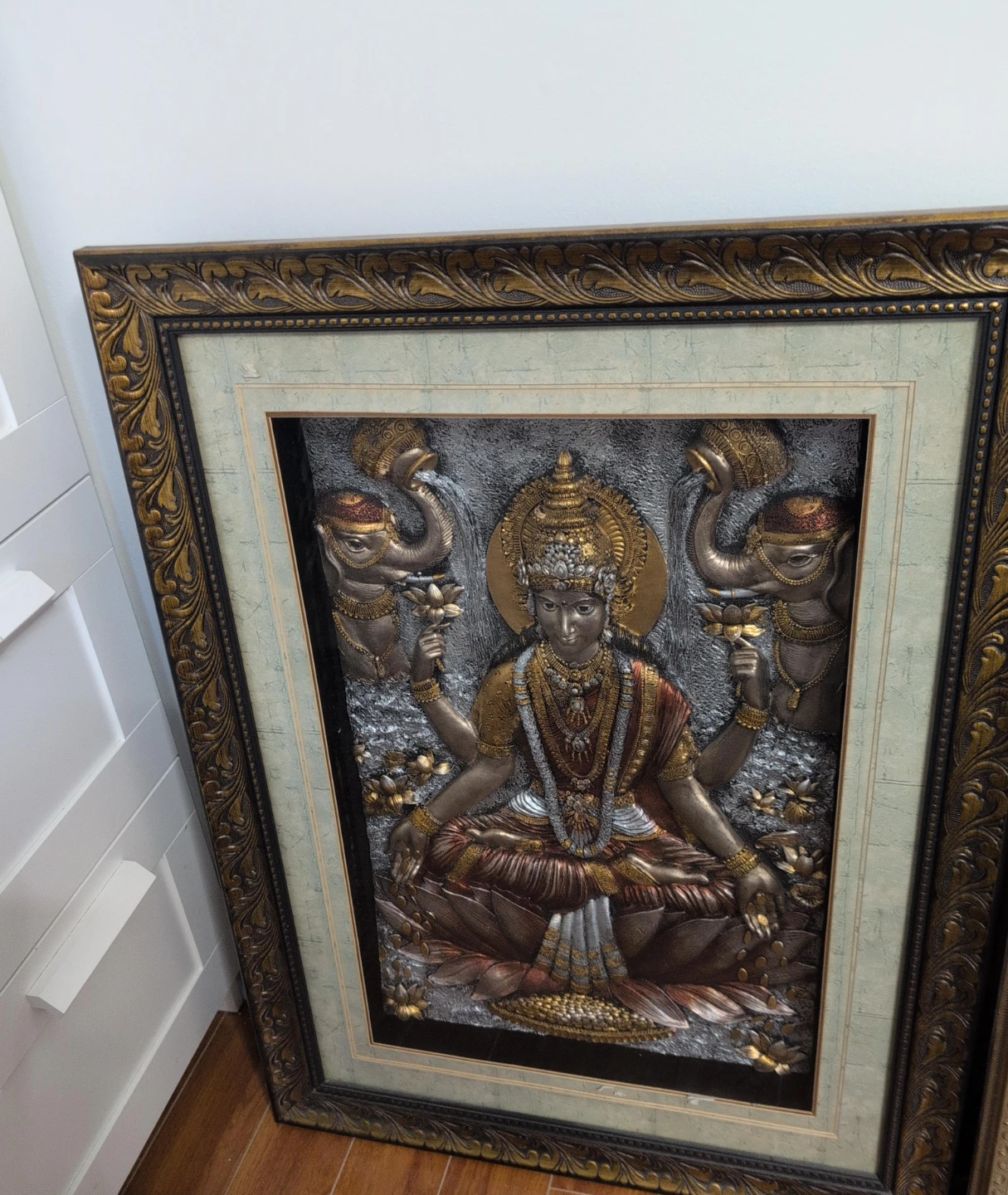 Framed Hindu Goddess Lakshmi Wall Art