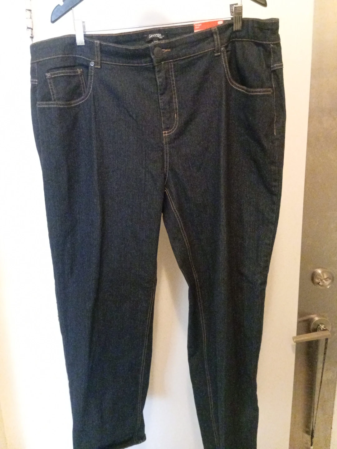 George Plus Women's Dark Wash Straight Leg Jeans Size 22WP - photo 5