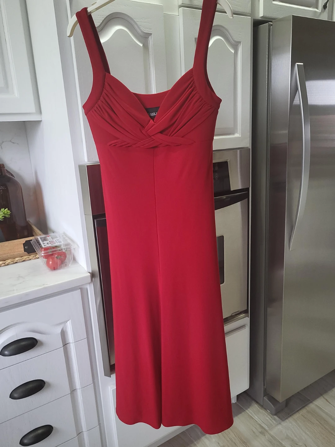 Frank Lyman Red Sleeveless Midi Dress