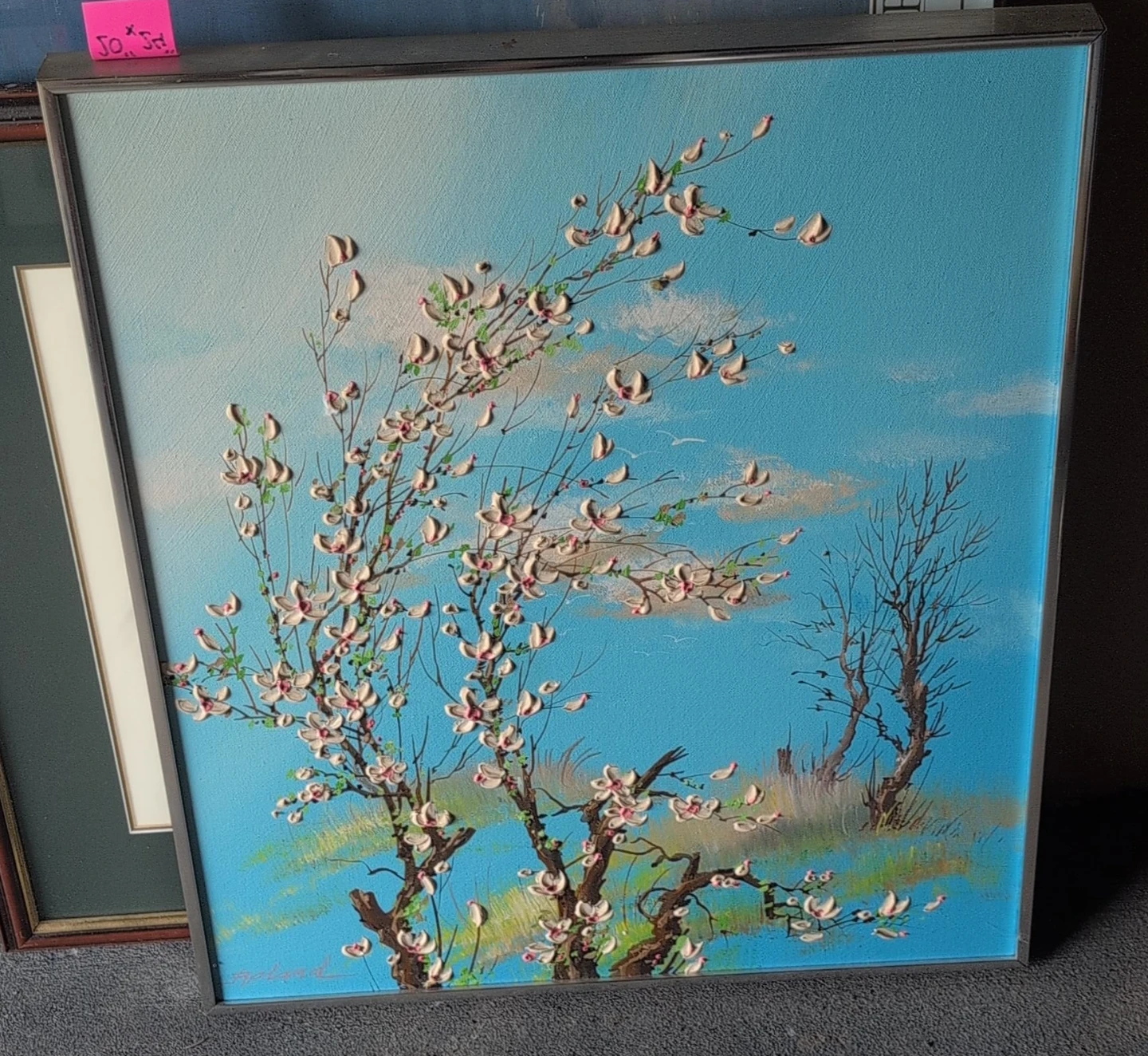 Textured Floral Painting
