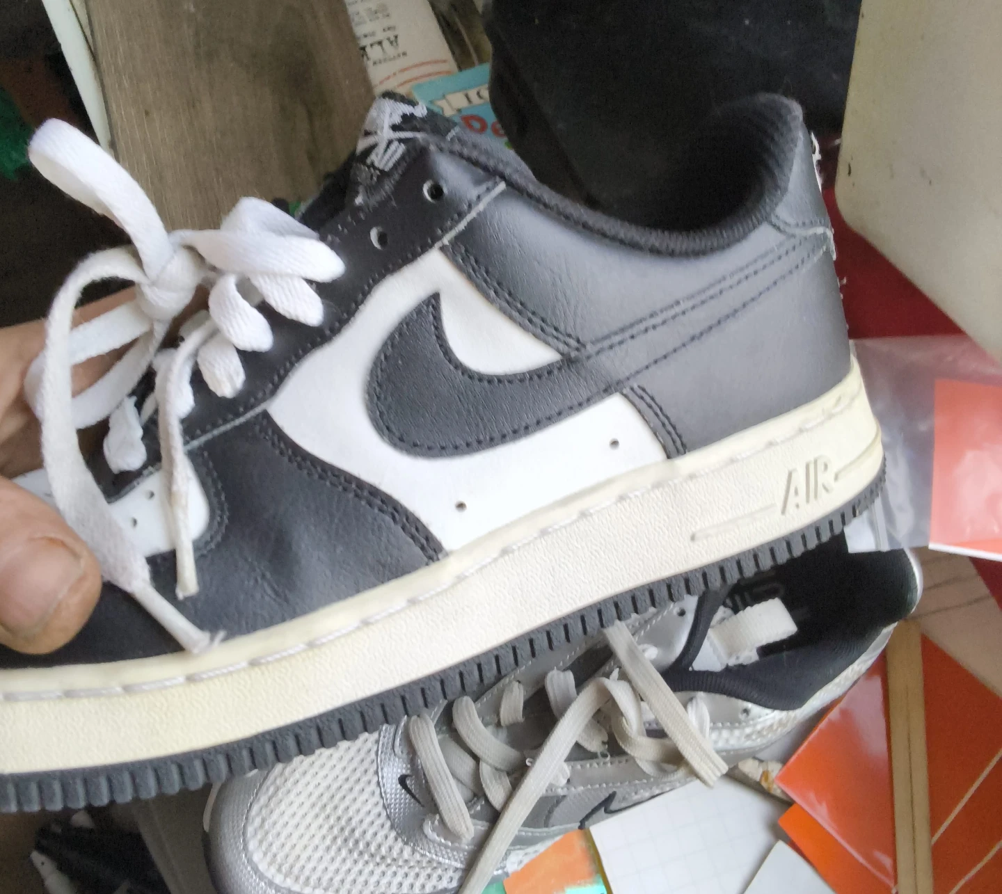Nike Air Force 1 Low "White/Grey" Sneakers